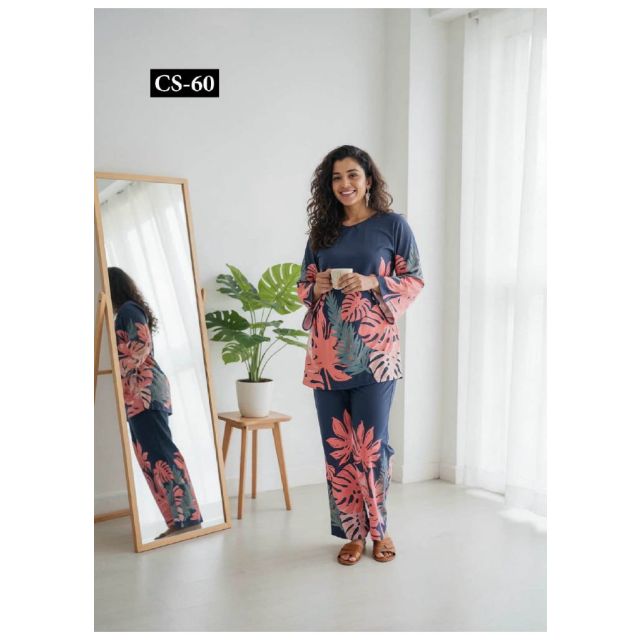 Leaf Printed Cotton Co-ord Set