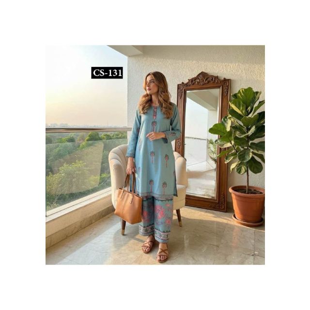 Light Blue Printed Co-ord Set